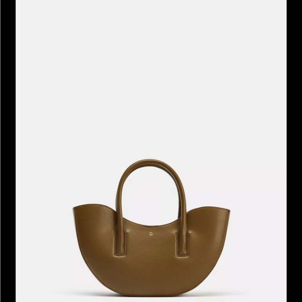 Zara Olive Crescent Top-Handle Crossbody Bag - Picture 2 of 5